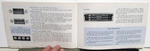 1965 Chevrolet Owners Manual Original Biscayne Bel Air Impala SS Chevy