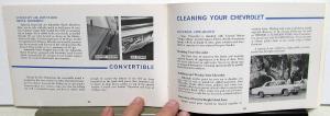 1965 Chevrolet Owners Manual Original Biscayne Bel Air Impala SS Chevy