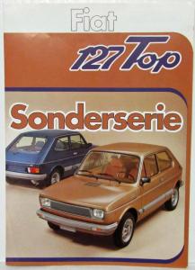 1980 Fiat 127 Top Sonderserie Sales Folder - German Text