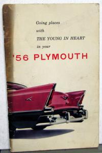 1956 Plymouth Plaza Suburban Savoy Belvedere Fury ORIGINAL Owners Manual