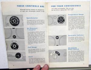 1956 Plymouth Plaza Suburban Savoy Belvedere Fury ORIGINAL Owners Manual