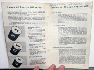 1956 Plymouth Plaza Suburban Savoy Belvedere Fury ORIGINAL Owners Manual