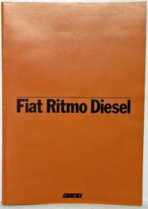 1980 Fiat Ritmo Diesel Sales Brochure - Italian Text
