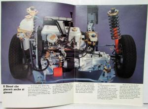 1980 Fiat Ritmo Diesel Sales Brochure - Italian Text