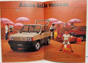 1980 Fiat Panda Sales Brochure - Italian Text