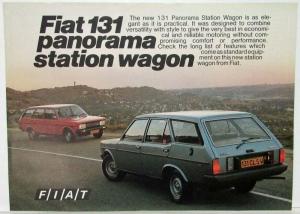 1980 Fiat 131 Panorama Station Wagon Spec Sheet - South African Market