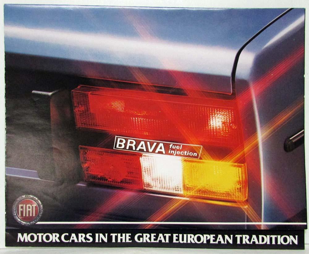 1981 Fiat Brava Sales Folder Poster