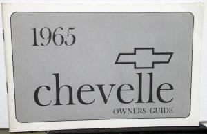 1965 Chevrolet Chevelle Owners Manual Original SS Chevy 65 Good 283 327