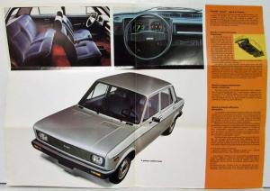 1976-1981 Fiat 128 Sales Folder Mailer - French Text