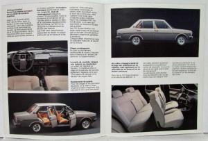 1978 1979 1980 1981 Fiat 131 Supermirafiori Sales Brochure - French Text