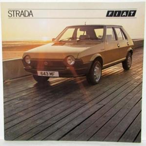 1982 Fiat Strada Sales Brochure - UK Market