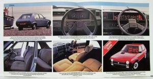 1982 Fiat Strada Sales Brochure - UK Market