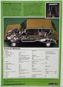 1983 Fiat Panda 4x4 Spec Sheet - German Text
