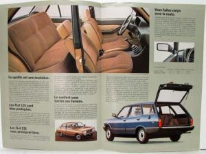 1978 1979 1980 1981 1982 1983 Fiat 131 Mirafiori Sales Brochure - French Text