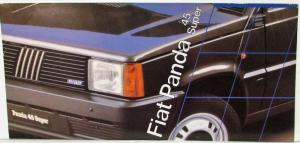 1978-1983 Fiat Panda 45 Super Sales Folder & Panda Cargo Spec Sheet -French Text