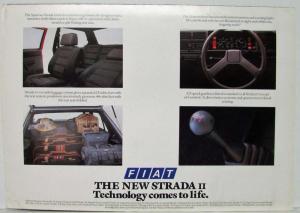 1982-1984 Fiat Strada II Sales Folder - UK Market