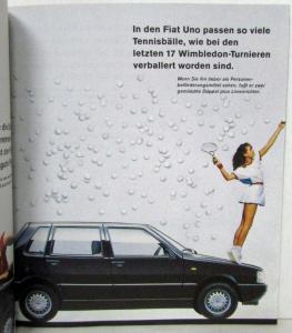 1984 Fiat Uno The Art Piece from Turin Sales Booklet - German Text