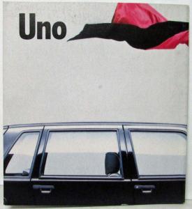 1984 Fiat Uno The Art Piece from Turin Sales Booklet - German Text