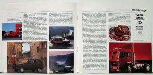 1984 Fiat Bedeutet Cars Construction Tractors Sales Brochure - German Text
