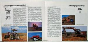 1984 Fiat Bedeutet Cars Construction Tractors Sales Brochure - German Text