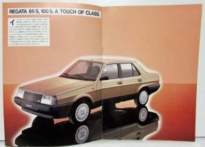 1983 1984 1985 Fiat Regata Sales Folder - Japanese Text