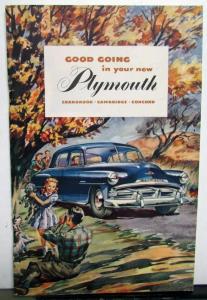 1952 Plymouth Cranbrook Cambridge Concord ORIGINAL Owners Manual