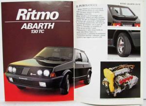 1985 Fiat Ritmo Sales Brochure - Italian Text