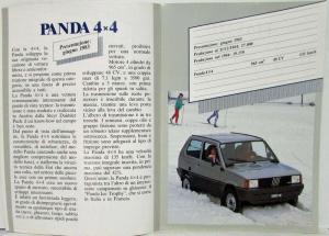1985 Fiat Cars March Sales Folder with Pocket Data Book - Italian Text