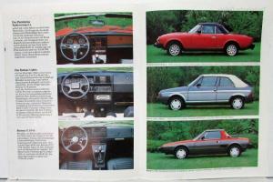 1985 Fiat Oben Ohne Sales Brochure - German Text