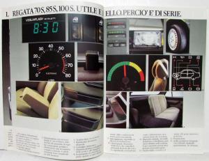 1985 Fiat Regata Sales Brochure and Weekend Folder - Italian Text