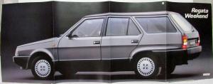 1985 Fiat Regata Sales Brochure and Weekend Folder - Italian Text