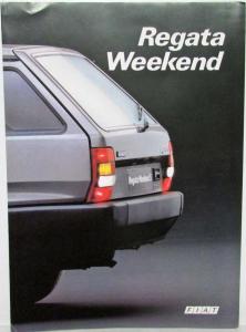 1985 Fiat Regata Sales Brochure and Weekend Folder - Italian Text