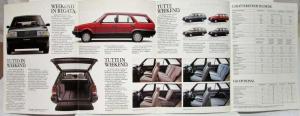 1985 Fiat Regata Sales Brochure and Weekend Folder - Italian Text