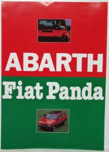 1980-1986 Fiat 141 Panda and Abarth A112 Sales Brochure - Japanese Text