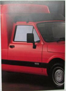 1987 Fiat Fiorino Sales Folder - UK Market