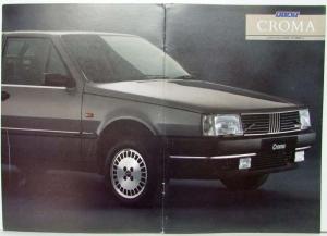 1987 Fiat Croma Sales Brochure - UK Market