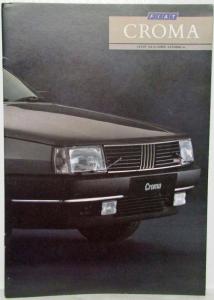 1987 Fiat Croma Sales Brochure - UK Market