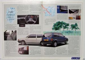 1987 Fiat Uno 45 Sales Brochure - UK Market