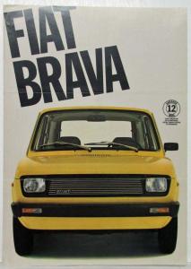 1987 Fiat Brava Sales Folder Mailer - French Text