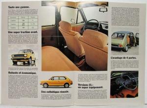1987 Fiat Brava Sales Folder Mailer - French Text