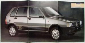 1988 Fiat Uno Sales Brochure - UK Market