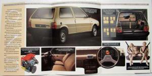 1988 Fiat Uno Sales Brochure - UK Market