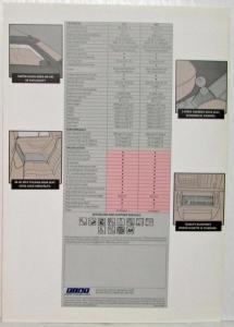 1988 Fiat Limited Edition Regata Antares Sales Brochure - UK Market