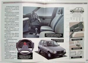1988 Fiat Uno Selecta Sales Brochure - UK Market