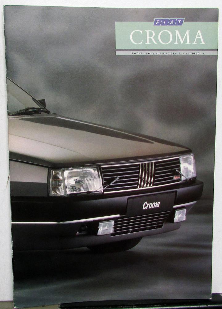 1988 Fiat Croma Sales Brochure - UK Market