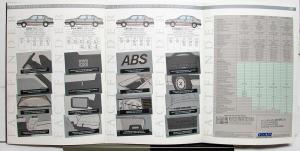 1988 Fiat Croma Sales Brochure - UK Market