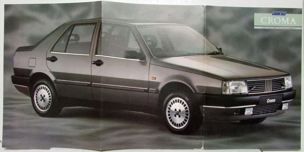 1989 Fiat Croma Sales Brochure - UK Market