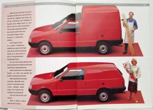 1989 Fiat Fiorino & Citivan Car Derived Vans Sales Brochure - UK Market