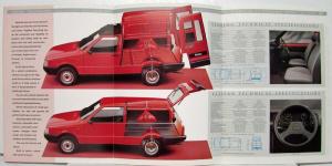 1989 Fiat Fiorino & Citivan Car Derived Vans Sales Brochure - UK Market