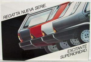 1985-1990 Fiat Regata Sales Folder - Spanish Text